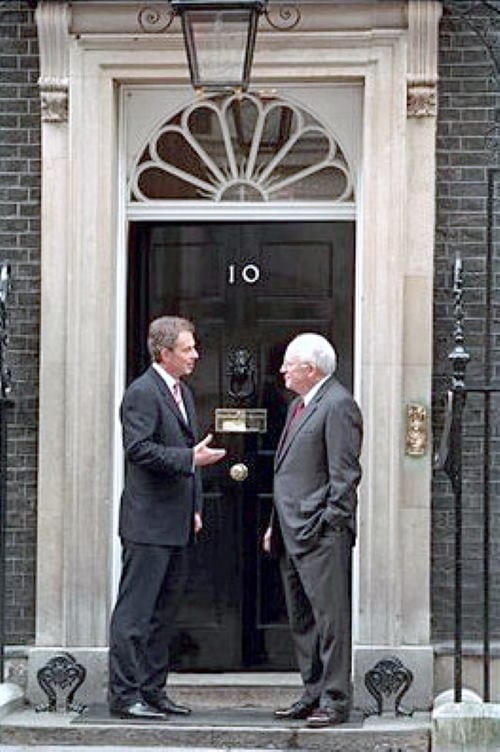Prime Minister Tony Blair and US Vice President Dick Cheney, 2002