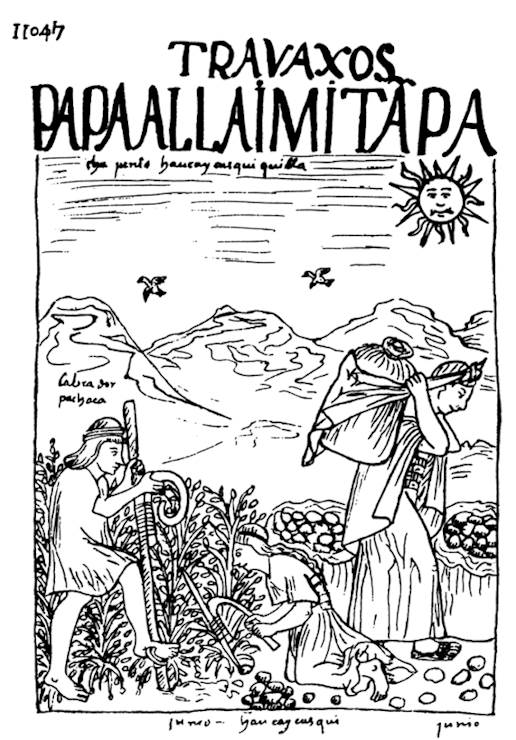 From a Peruvian manuscript, c. 1615.