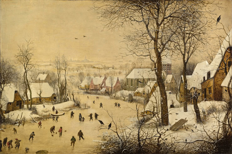 Winter Landscape with Bird Trap, Pieter Bruegel the Elder, Royal Museum of Fine Arts, Belgium. Wiki Commons