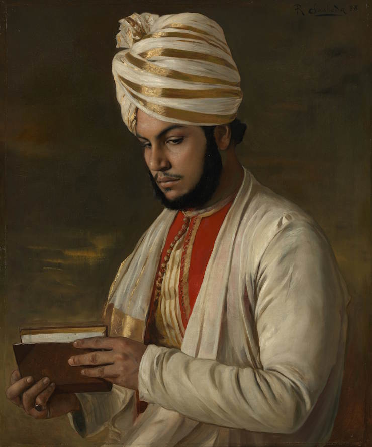 The Munshi Abdul Karim (1863-1909, Rudolf Swoboda, Royal Collection. WC.