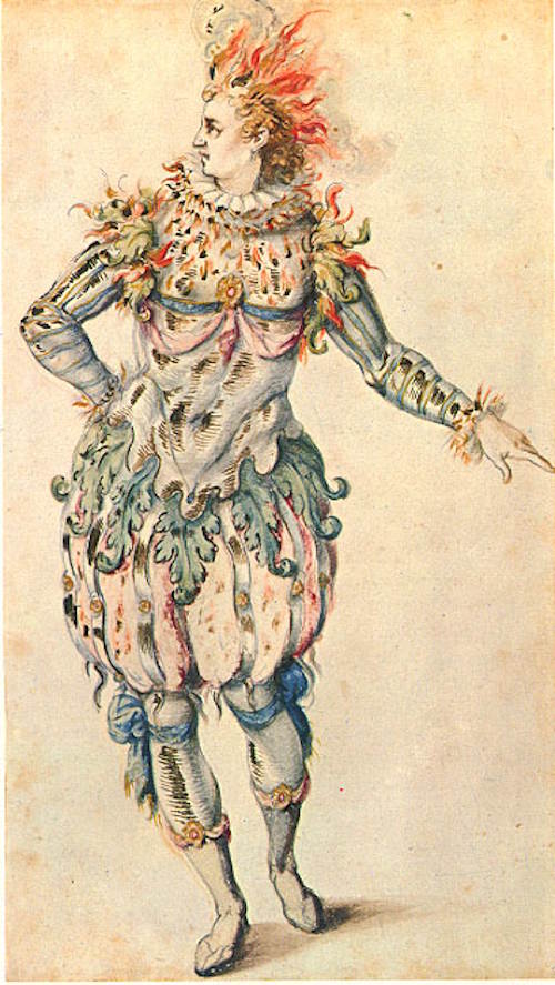 Masque costume "A Star" by Inigo Jones (17th century). WC
