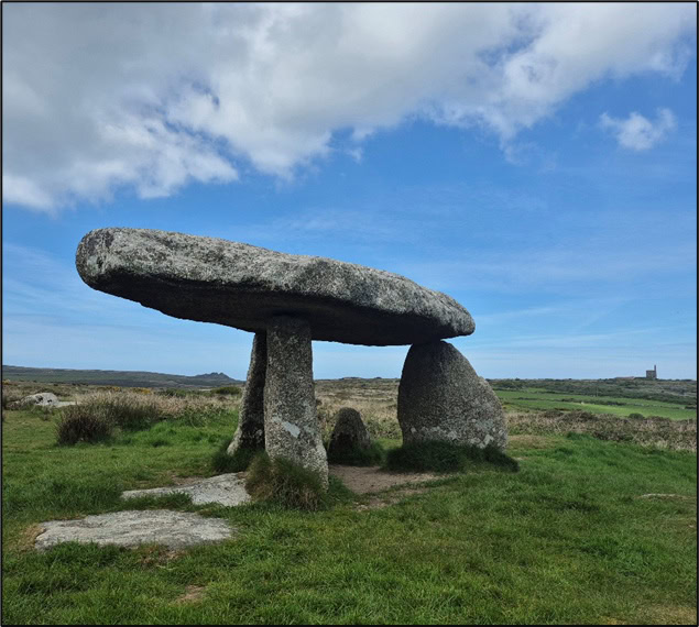 Lanyon Quoit, a short distance from Men-an-Tol. Photo by Mike Edwardson.