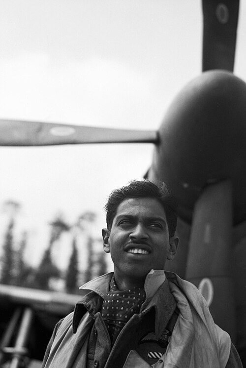 Flight Lieutenant C. L. F. "Jimmy" Talalla of No. 122 Squadron RAF, Normandy, 6 August 1944. WC.