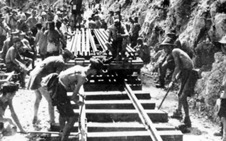 Malaysian Tamils during the construction of Death railway between June 1942 to October 1943. CC0 1.0 Universal Public Domain Dedication. WC.