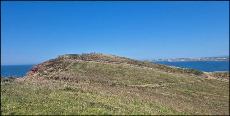Bolt Tail seen on the approach from Bolberry. Photo by Mike Edwardson.