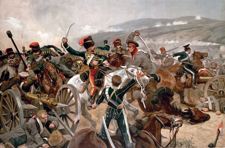 The Relief of the Light Brigade, Richard Caton Woodville Jr, 1854. WC PD.