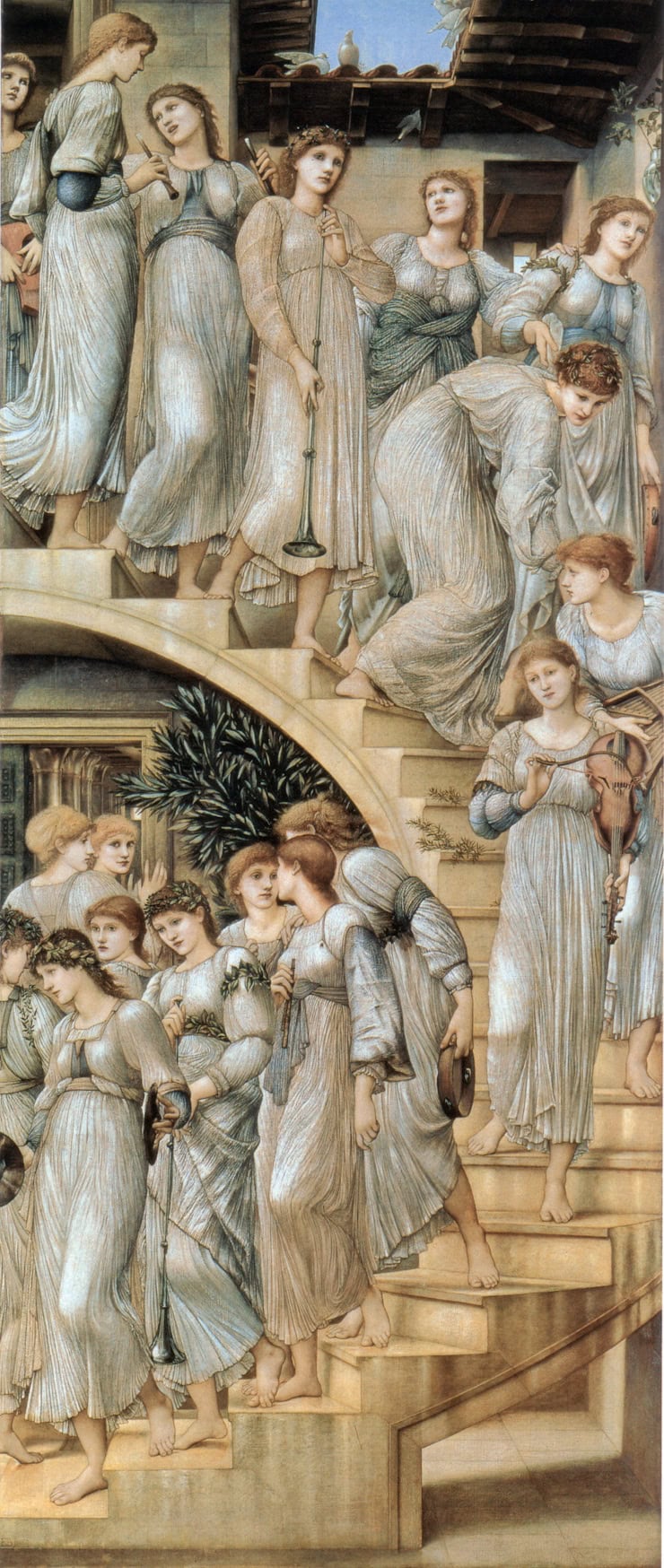 ‘The Golden Stairs’, Edward Burne-Jones, 1880. WC PD.