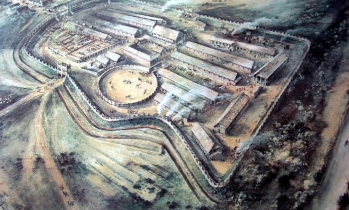 Lunt Roman Fort. HUK.