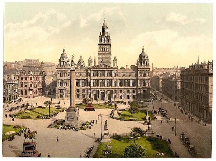 George Square, Glasgow. WC PD