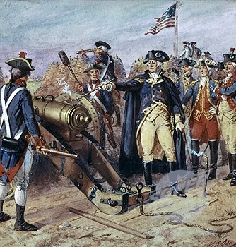 Washington firing the first gun. WC PD