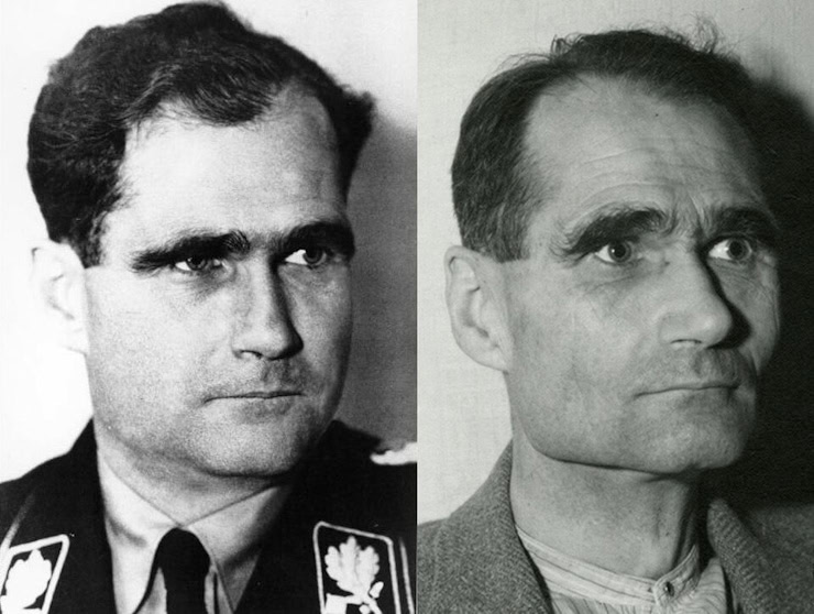 Rudolf Hess 1933 and 1945. Was the man in Spandau Prison a doppelgänger?. WC PD.
