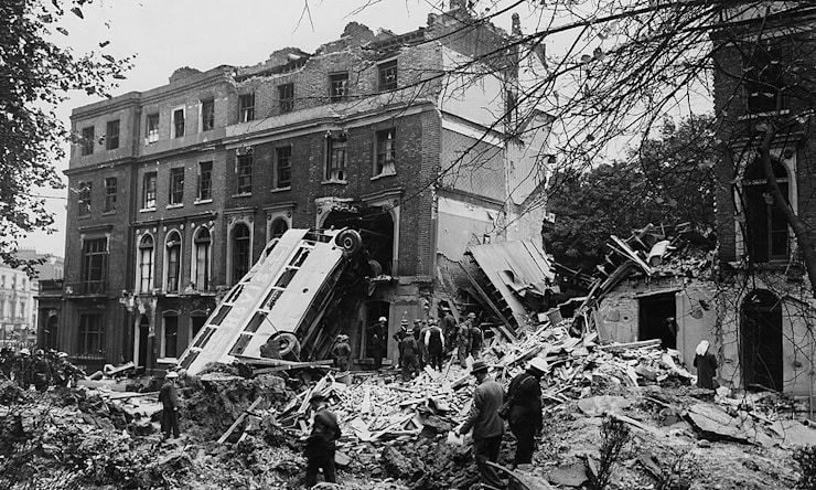 London Blitz 9th September 1940. WC PD.