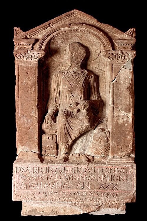 Image 1: Tombstone of Regina (Abigail Baker and Alison Cooley under Creative Commons License 4.0)
