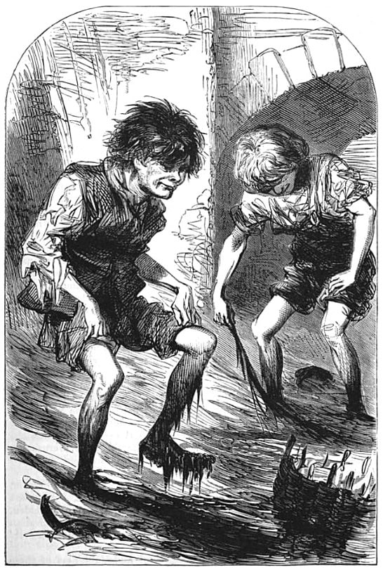 Mudlarks of London, 1871. WC PD