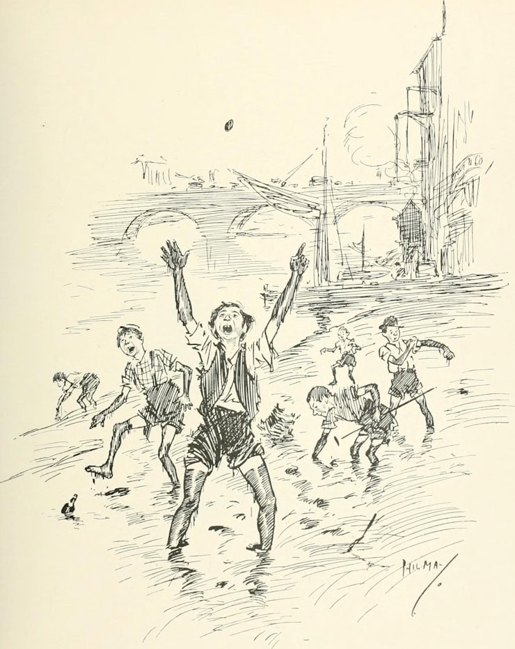 Phil May's Gutter-snipes (1896). Flickr's The Commons. WC PD.